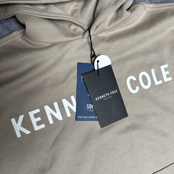 Kenneth Cole Mobility Fleece Hoodie NICE! Designer Mens X-Large NEW - Picture 2 of 6